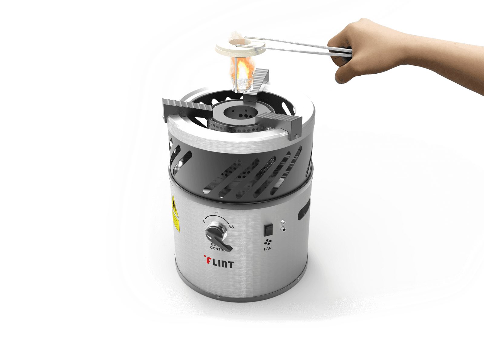 FLINT BIO CLEAN COOKSTOVE 顶部视图