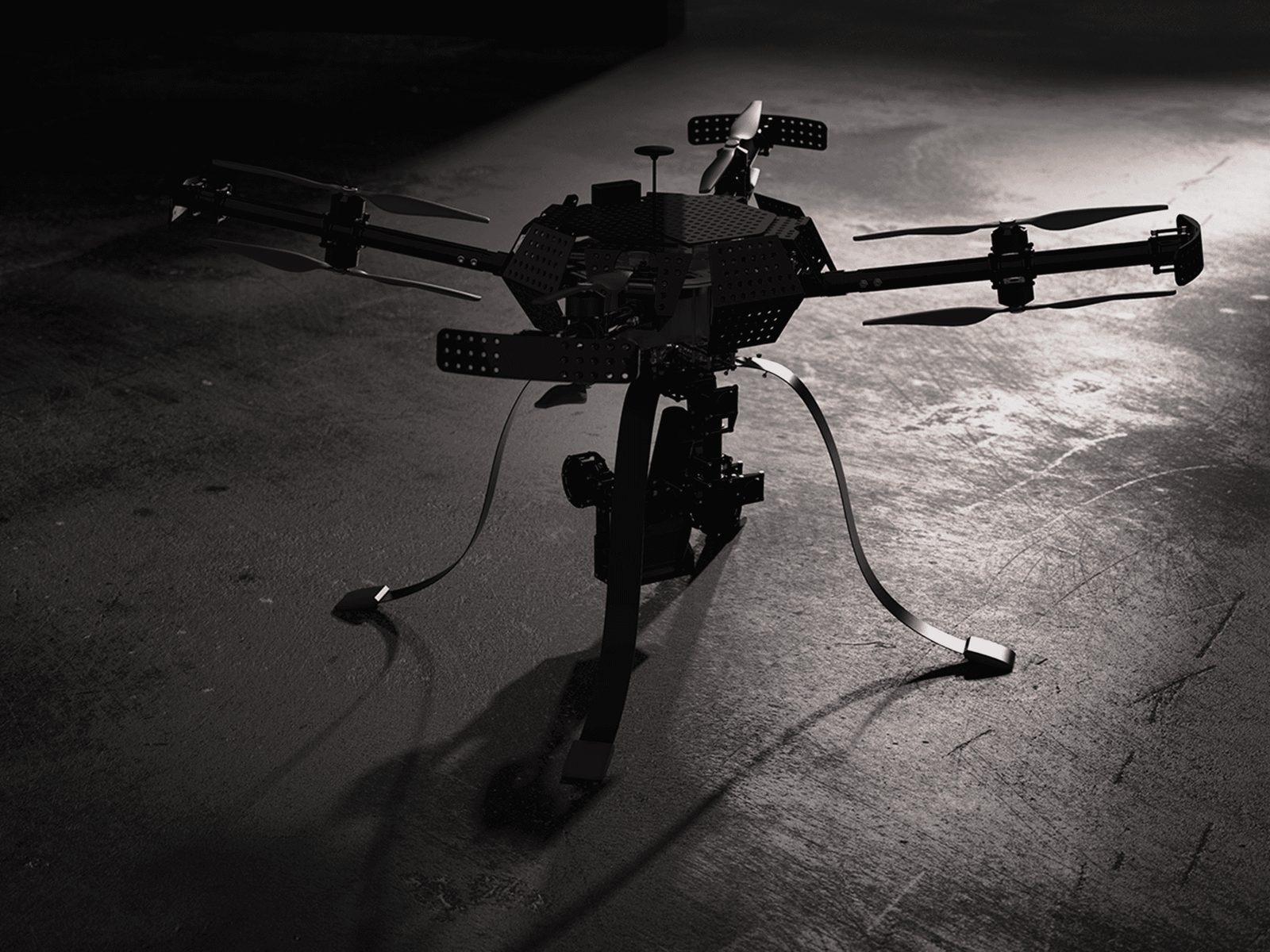 HCD DRONE 产品渲染图